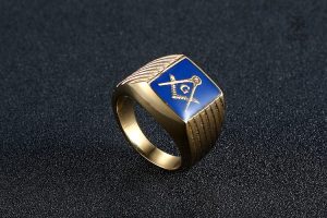 Bague Maçonnique ancienne en métal