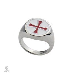 Bague Templier en vermeille, design chevalière