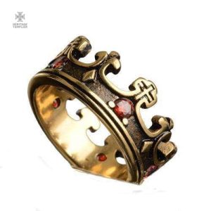 Bague Templière en or, élégance chevaleresque