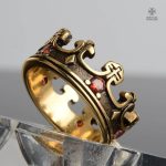 Bague or Templier, symbole de royauté et bravoure