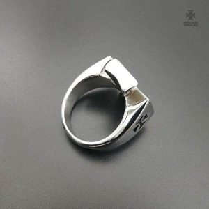 Bague Templière Croix de Malte design classique