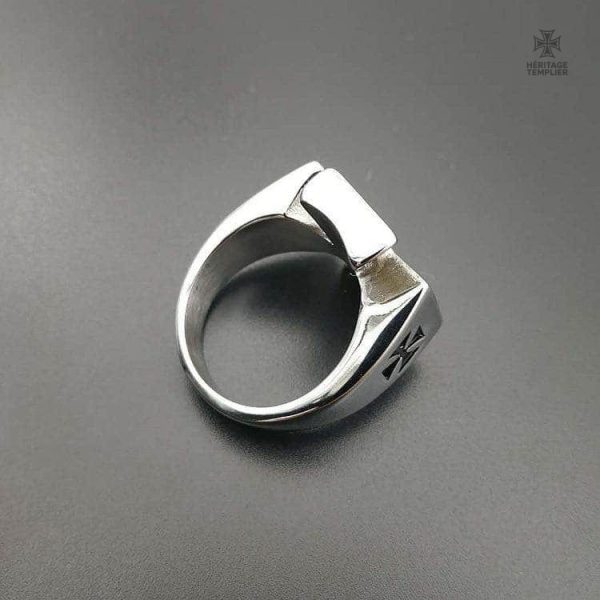 Bague Templière Croix de Malte design classique