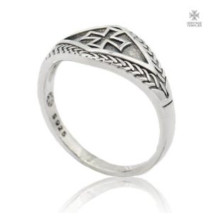 Bague templière Maltaise en design élégant