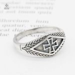 Bague Templiers avec symbole historique