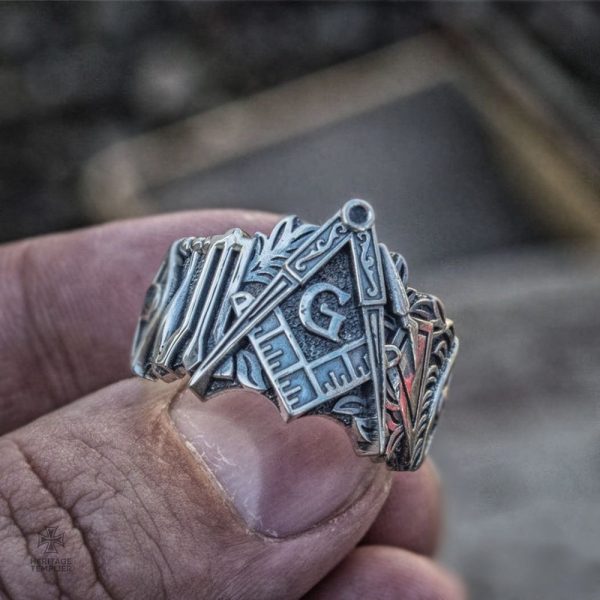 Bague Franc-Maçon, design chevalière unique