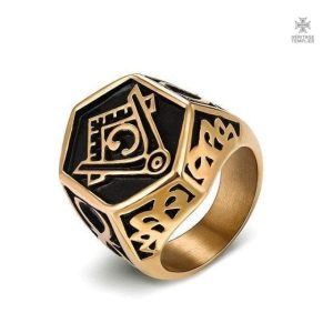 Bague Franc-Maçon en or cooptation