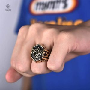 Bague cooptation Franc-Maçon, élégance et tradition