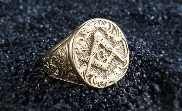 Bague de Franc-Maçon, design chevalière unique