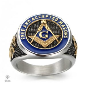 Bague de fraternité franc-maçonne en design élégant