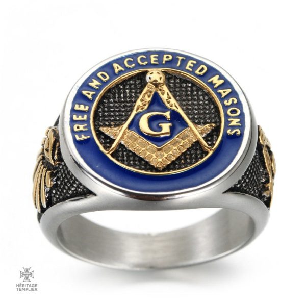 Bague de fraternité franc-maçonne en design élégant