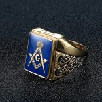 Bague symbolique pour les membres de la franc-maçonnerie