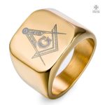 Bague Franc-Maçon en or pour initiés