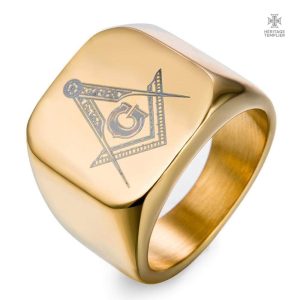 Bague Franc-Maçon en or pour initiés