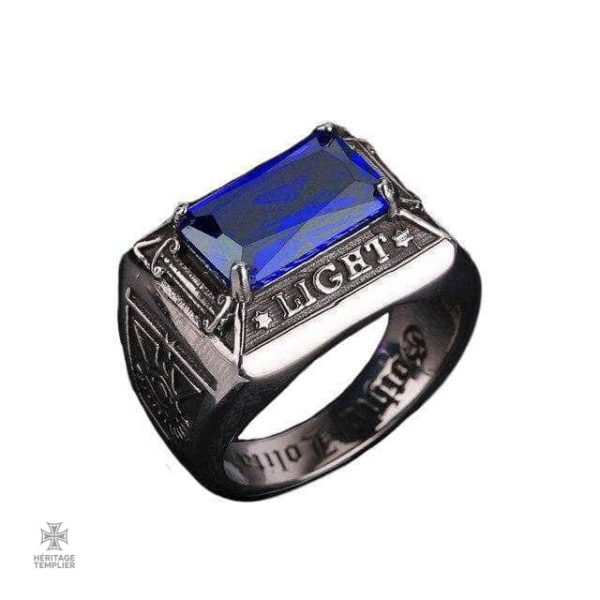 bague-franc-macon-lumiere-bleue-1 Bague Franc-Maçon Lumière Bleue, symbolique et élégante