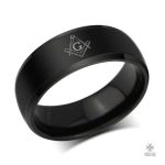 Bague Franc-Maçon en maçonnerie noire
