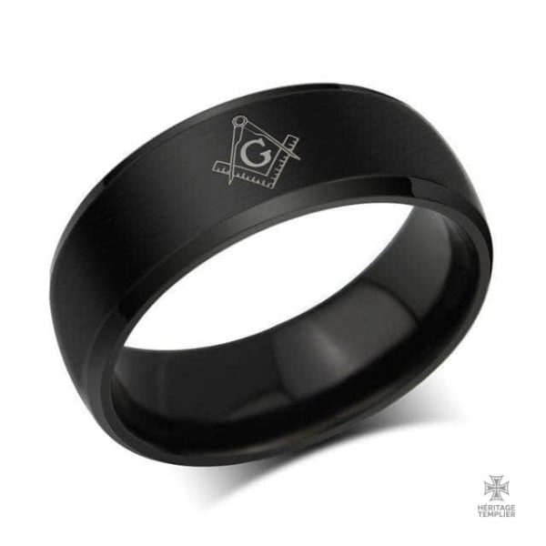Bague Franc-Maçon en maçonnerie noire