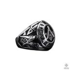 Bague Franc-Maçon Maître en Argent, symbole d'appartenance