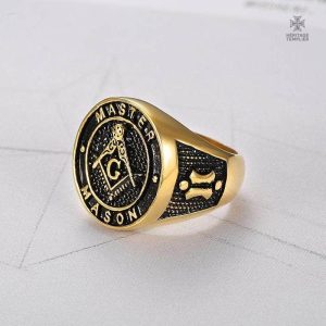 Bague Maître Mason, accessoire élégant pour les franc-maçons