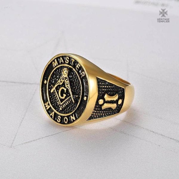 Bague Maître Mason, accessoire élégant pour les franc-maçons