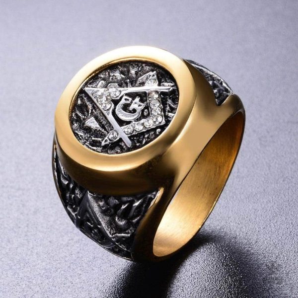 Bague symbolique Franc-Maçon avec obédience