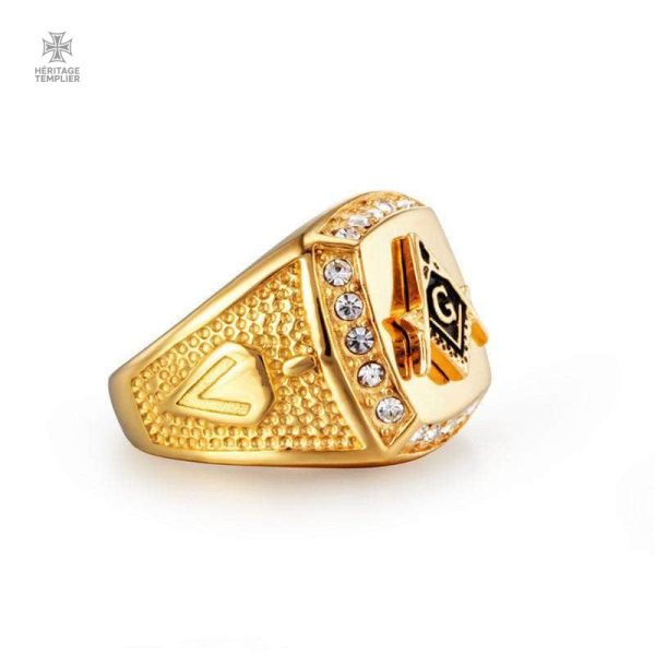 Bague Franc-Maçon en or poli