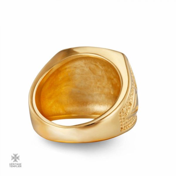 Bague Franc-Maçon élégante en or