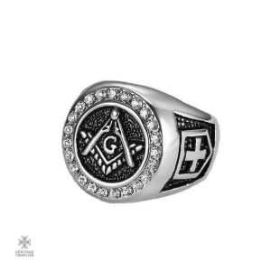 Bague Franc-Maçon Robert Moray en argent