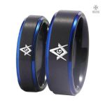 Bague Franc-Maçon Sagesse en métal argenté