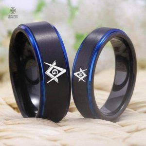 Bague symbolique de la sagesse franc-maçonnique