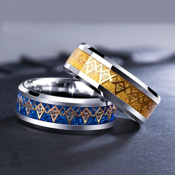 Unique bague Franc-Maçon pour les passionnés de la franc-maçonnerie