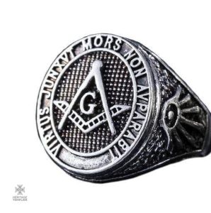 Bague Franc-Maçon en argent pour les amateurs de symbolisme