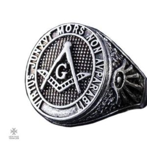 Bague Franc-Maçon en argent pour les amateurs de symbolisme