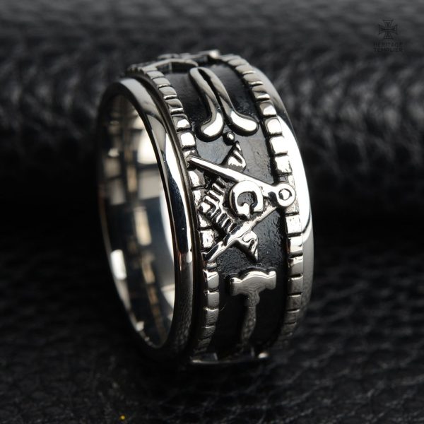 Bague Franc-Maçon inspirée par le grade Apprenti