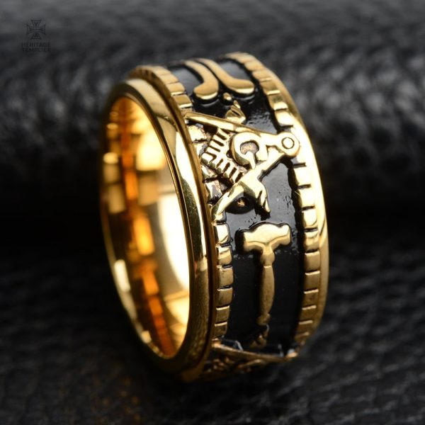 Bague Apprenti symbole tradition maçonnique