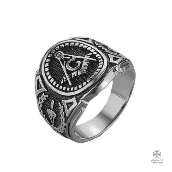 bague-grand-orient-1 Bague Franc-Maçon Chevalière Grand Orient en Argent