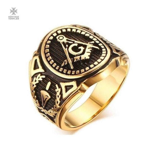 bague-grand-orient-or-1 Bague Franc-Maçon Chevalière Grand Orient en or