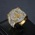 Bague élégante maçonnique, authentique et raffinée pour les adeptes
