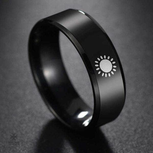 Bague Templier en métal, inspirée par l'ordre des Templiers