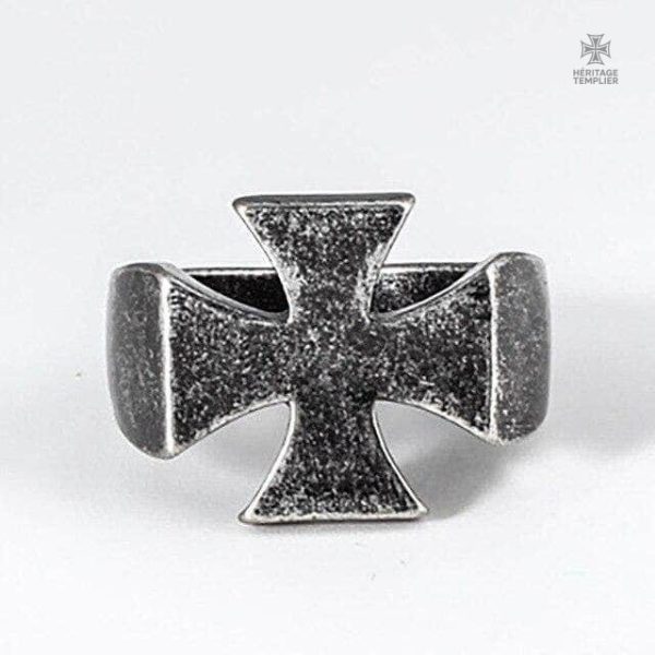 Bague Templiers, design croix distinctive et historique