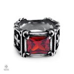 Bague Croix Chrétienne, design templier unique et inspirant