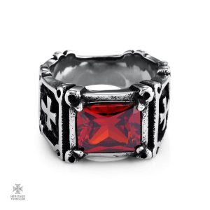Bague Croix Chrétienne, design templier unique et inspirant