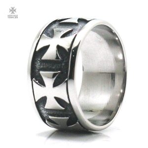 Accessoire Templier unique avec motifs de croix multiple