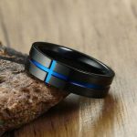 Bague Templière ornée d'une croix bleue symbolique