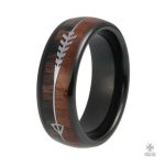 Bague Templier Flèche Mortelle en noir