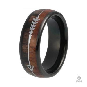 Bague Templier Flèche Mortelle en noir
