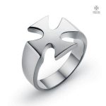 Bague Templier en argent inspirée de la Guerre Sainte