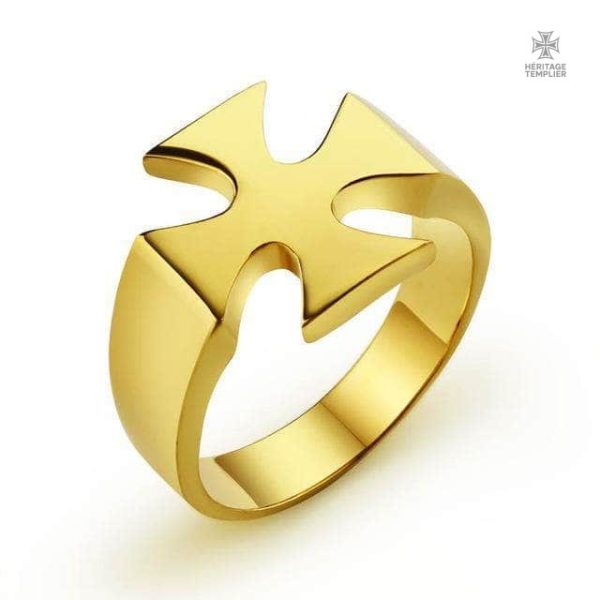 bague-templier-guerre-sainte-or-1 Bague Templier en or inspirée des croisades