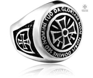 Bague Templier Chevalière Da Gloriam en design classique