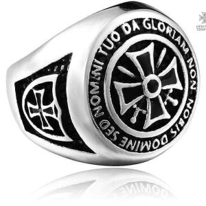 Bague Templier Chevalière Da Gloriam en design classique