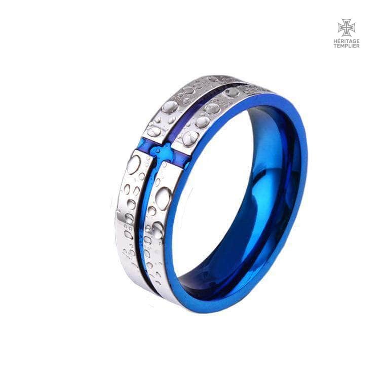 Bague Templier Hugues de Payns Bleu